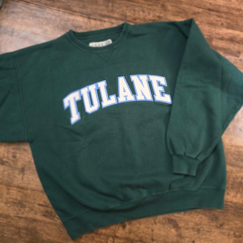 GEAR‎ FOR SPORTS Sweatshirt Mens Large Green Tulane University Cotton Pullover